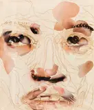 Gabi Trinkaus, CI, 2005, collage, mixed media on paper on canvas; unframed