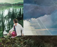 Martin Schnur, Nach-Schein, 2006, oil on canvas; unframed