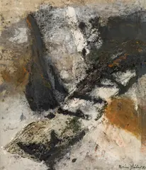 Heinz Göbel, Untitled, 1993, oil and collage on canvas; unframed