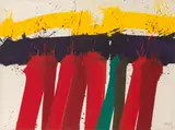 Markus Prachensky, Maremma, 1985, acrylic on canvas; framed