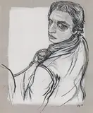 Stylianos Schicho, Untitled, 2008, mixed media on paper; framed
