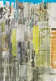 Gottfried Salzmann, New York Yellow Grey, watercolour on paper; framed