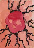 Hubert Schmalix, Untitled, 1984, gouache on paper; unframed