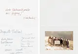 Künstler aus Gugging, Christmas card from Johann Feilacher with group photo