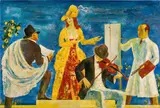 Wilhelm Thöny, The fine arts (triptych "Die Künste: Das Konzert"), c. 1925, oil on canvas