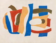Vie by Fernand Léger, 1951-1952, fresco, professionally removed and mounted on a new base, offered Nov 2018