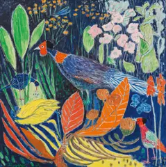 Gerhild Diesner, Bird of paradise, 1964, oil on canvas