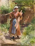 Oskar Kokoschka, Italian peasant girl