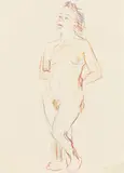 Oskar Kokoschka, Female nude