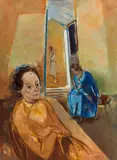 Joseph Floch, Sandra im gelben Kleid, 1970, oil on canvas