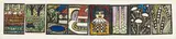 Franz von Zülow, Monthly "Mai 1913", leporello with eight papercut prints