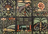 Franz von Zülow, Six graphics: fly agaric, cricket, snail, wasp, dog, snakes
