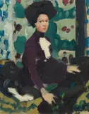 Leo Putz, Frau von Kühlemann, London, 1909, oil on canvas