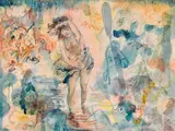 Journey through the night by George Grosz, c. 1948, watercolour on paper, sold Nov 2018