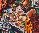 Helmut Arnez, Nudes, 1992, oil on canvas