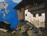 Oskar Mulley, Bauernhaus, c. 1929, oil on canvas