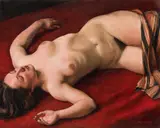 Max Neuböck, Lying nude, 1940, oil on canvas