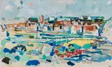 Gustav Hessing, Vösendorf, 1960, oil on canvas