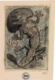 Alfred Kubin, Hütet das Geheimnis, 1928, watercolour, india ink on paper