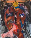 Markus Lüpertz, Otello mit Lampe Nacht, 1996, oil on canvas; framed in original frame
