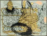 Bruno Gironcoli, Untitled, 1987, mixed media on paper; framed