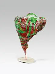 Franz West, Untitled, papier mâché, metal, plastic cover (paint bucket)