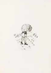 Birgit Jürgenssen, Untitled, 1972, mixed media on paper; unframed