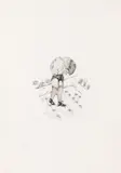 Birgit Jürgenssen, Untitled, 1972, mixed media on paper; unframed