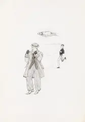 Birgit Jürgenssen, Untitled, 1972, mixed media on paper; unframed