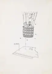 Birgit Jürgenssen, Untitled, 1972, India ink on paper; unframed