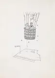 Birgit Jürgenssen, Untitled, 1972, India ink on paper; unframed
