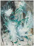 Untitled by Arnulf Rainer, overpainted photography; framed, sold Dec 2018