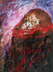 Anton Christian, Untitled, 1989, mixed media, collage on paper; framed