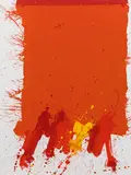 Markus Prachensky, Rythmes des Calanques, 2009, acrylic on canvas; framed