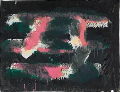 Walter Vopava, Untitled, 1992, gouache on paper; framed