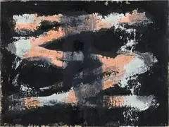 Walter Vopava, Untitled, 1992, gouache on paper; framed