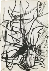 Herbert Brandl, Untitled, 1997, India ink on paper; framed