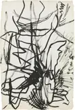 Herbert Brandl, Untitled, 1997, India ink on paper; framed