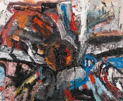 Grete Yppen, Untitled, oil on canvas; framed