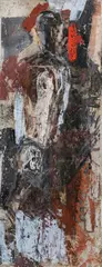 Valentin Oman, Pariser Requiem, Figur - Oseba II, 1985 - 1992, mixed media on canvas; framed