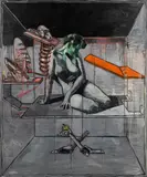 Peter Sengl, Agnus Mei (EWN EUD), 1989, oil on canvas; framed