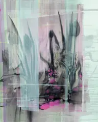 Eva Wagner, Flower Power (from the series Garden of Memory), 2018, gouache, acrylic on canvas; unframed