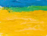 Otto Muehl, Parndorfer Heide, 1987, oil on canvas; unframed