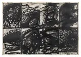 Beethoven, Wagner, Mozart, Strauss, Schubert, Hayden, Bruckner, Bach by Arnulf Rainer, oil chalk on Ultraphan; framed, sold Dec 2018