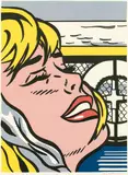 Roy Lichtenstein, Shipboard Girl, 1965, colour lithography; framed