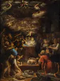 Annibale Carracci, The nativity, oil on canvas