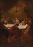 Franz Anton Maulbertsch, The last supper, oil on canvas, unframed