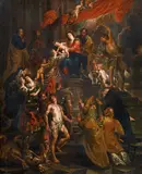Peter Paul Rubens, Madonna revered by the Saints, oil on canvas