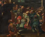 Figure scene by Artists of the 17th & 18th century, oil on canvas, offered Oct 2018