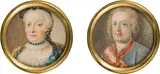 Antonio Pencini, Pair of miniatures: Maria Theresia and Franz Stephan of Lothringen, 1750/60, gouache on parchment